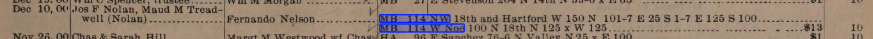 10 Dec 1900 Maud Treadwell Nolan to Fernando Nelson